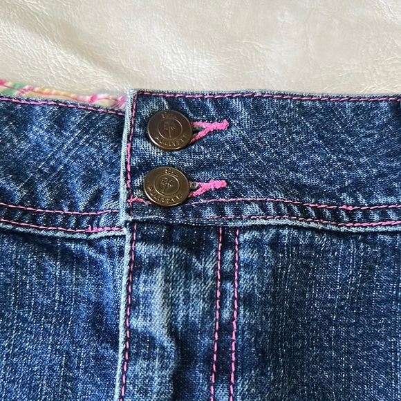 Lilly Pulitzer Blue Mini Skirt Casual Embroidered - Picture 3 of 10